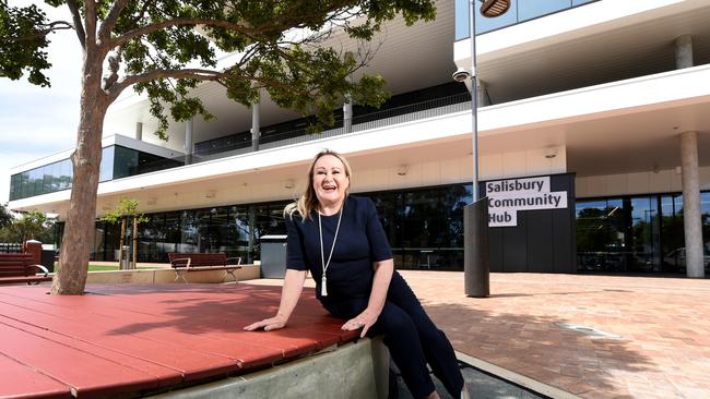 Salisbury mayor Gillian Aldridge outside the new Salisbury Community Hub. Picture: Tricia Watkinson