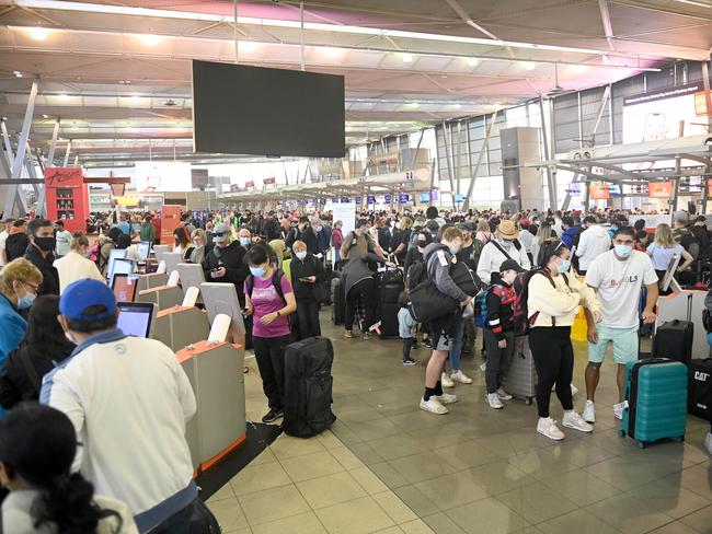 82,000 people are expected to travel through Sydney Airport. Picture: NCA NewsWire / Jeremy Piper