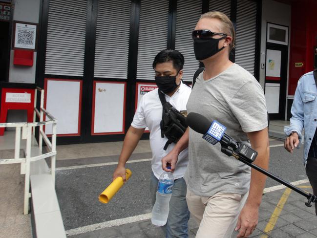 Australian man David Van Iersel after his release. Picture: Lukman S. Bintoro