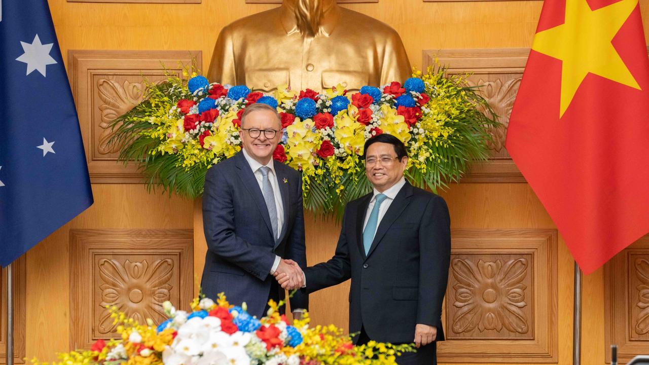 The two leaders met to mark 50 years of diplomatic relations between Australia and Vietnam. Picture: PMO