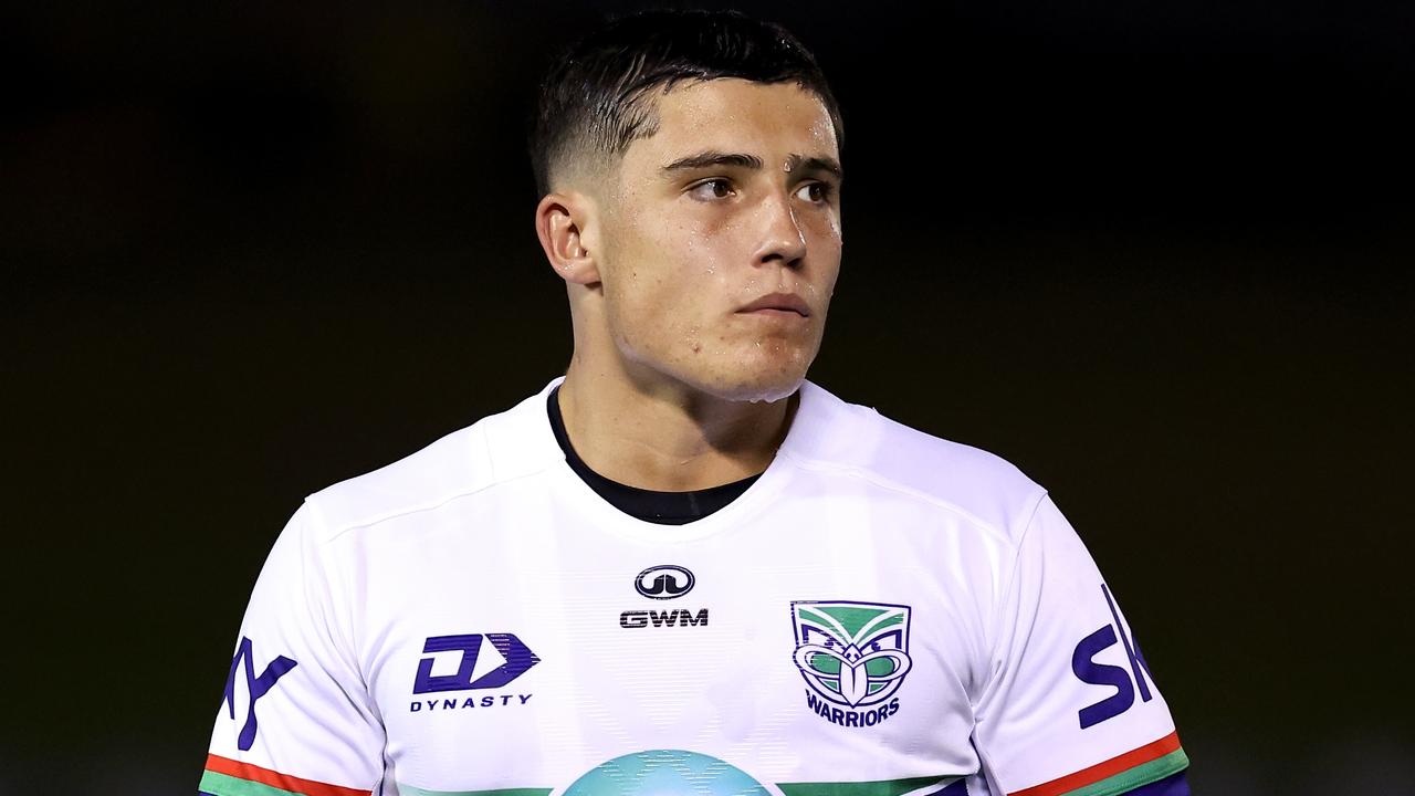 Jett Cleary of the Warriors looks on during the NRL pre-season match between Cronulla Sharks and New Zealand Warriors. (Photo by Brendon Thorne/Getty Images)