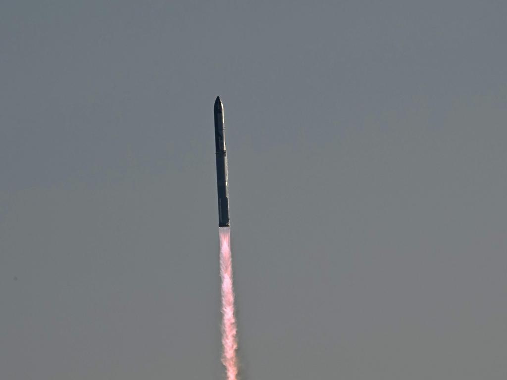 SpaceX Starship lifts off from Starbase in Boca Chica, Texas, for its sixth flight test. Picture: AFP