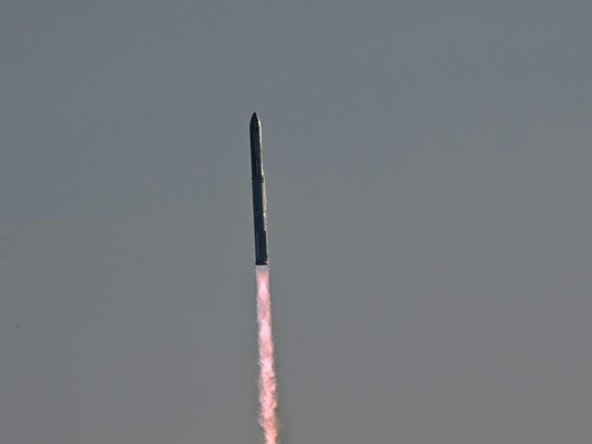 SpaceX Starship lifts off from Starbase in Boca Chica, Texas, for its sixth flight test. Picture: AFP