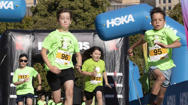 IRONKIDS Tasmania race start at PW1. Picture: Chris Kidd