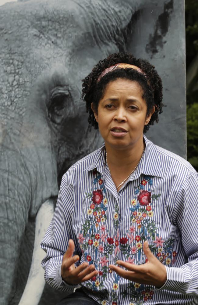 Paula Kahumbu, Chief Executive Officer of WildlifeDirect speaks to The Associated Press in Nairobi, Kenya Friday, July 13, 2018. Picture: Khalil Senosi)