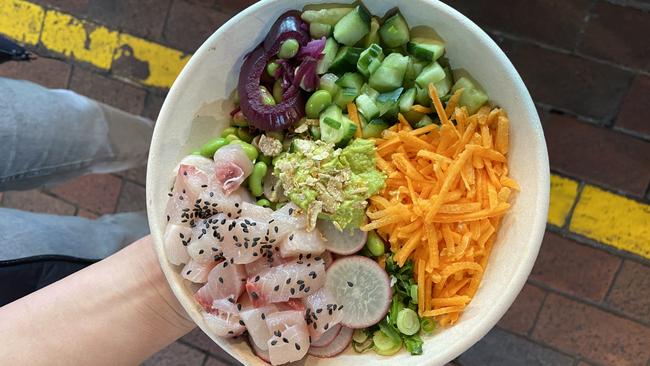 Kingfish poke bowl from Angelakis.