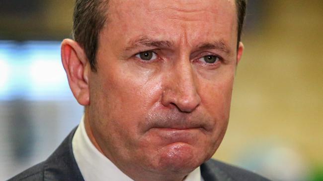 5/5/2021WA Premier Mark McGowan at Piara Waters Primary School, Piara WatersPic Colin Murty The Australian