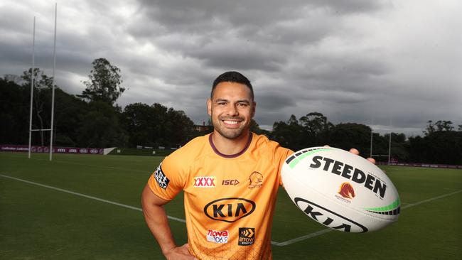 Smiling assassin: Brisbane have signed star backrower Ben Te'o for the reason of the season. Picture: Annette Dew