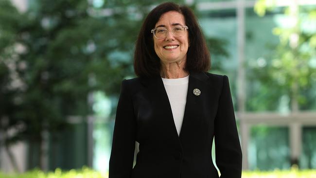 ACCC chair Gina Cass-Gottlieb addressed the National Press Club on Wednesday. Picture: NCA NewsWire / Gary Ramage