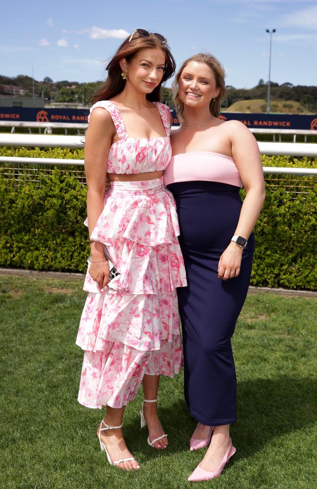 TAB Epsom Day racegoers Imogen Graham and Teah Fleming at Randwick Racecourse. Picture: Jane Dempster