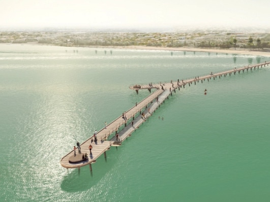 Concept schematic design of Altona Pier. Picture: Parks Victoria.