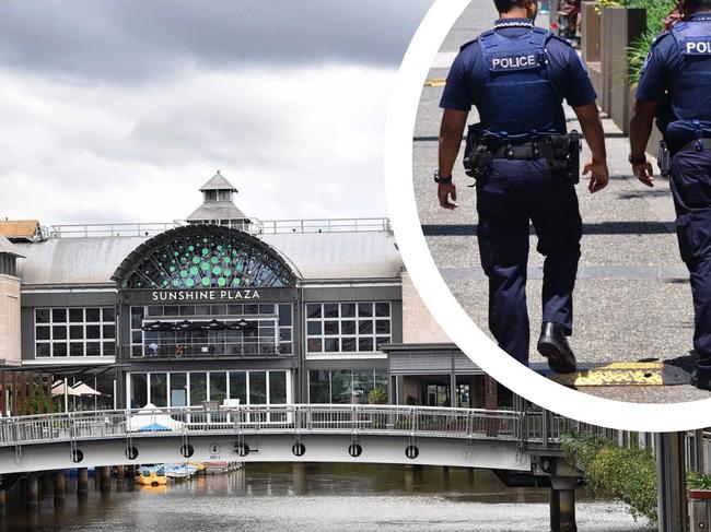 A police investigation continues into a shocking daytime attack at the Sunshine Plaza, in Maroochydore, which left a man in a serious condition in the Sunshine Coast University Hospital.