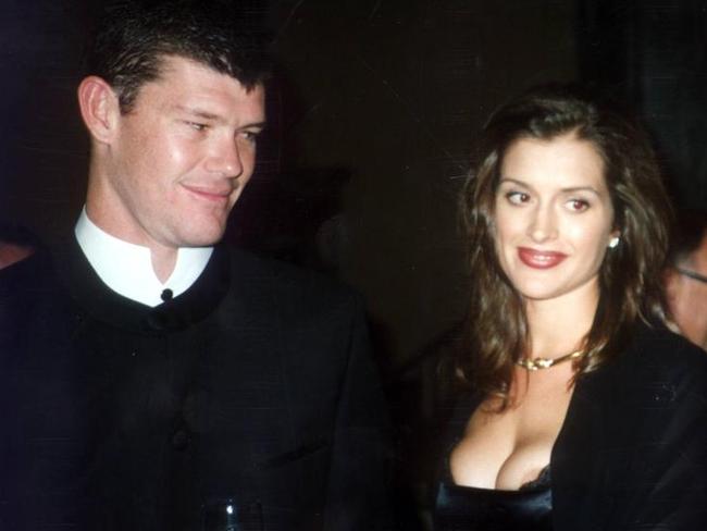 James Packer and Kate Fischer in 1997 during their relationship. Picture: Robbert Rosen