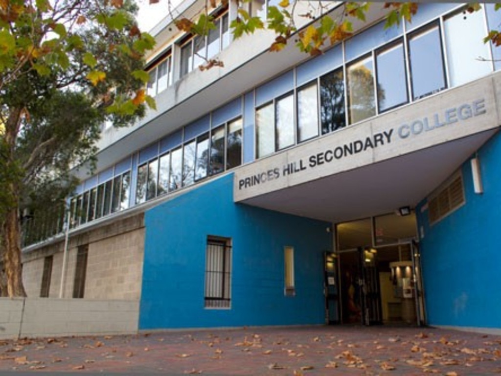 Teachers were forced to intervene in a nasty schoolyard clash over illegal vape dealings at Princes Hill Secondary College. Picture: Supplied