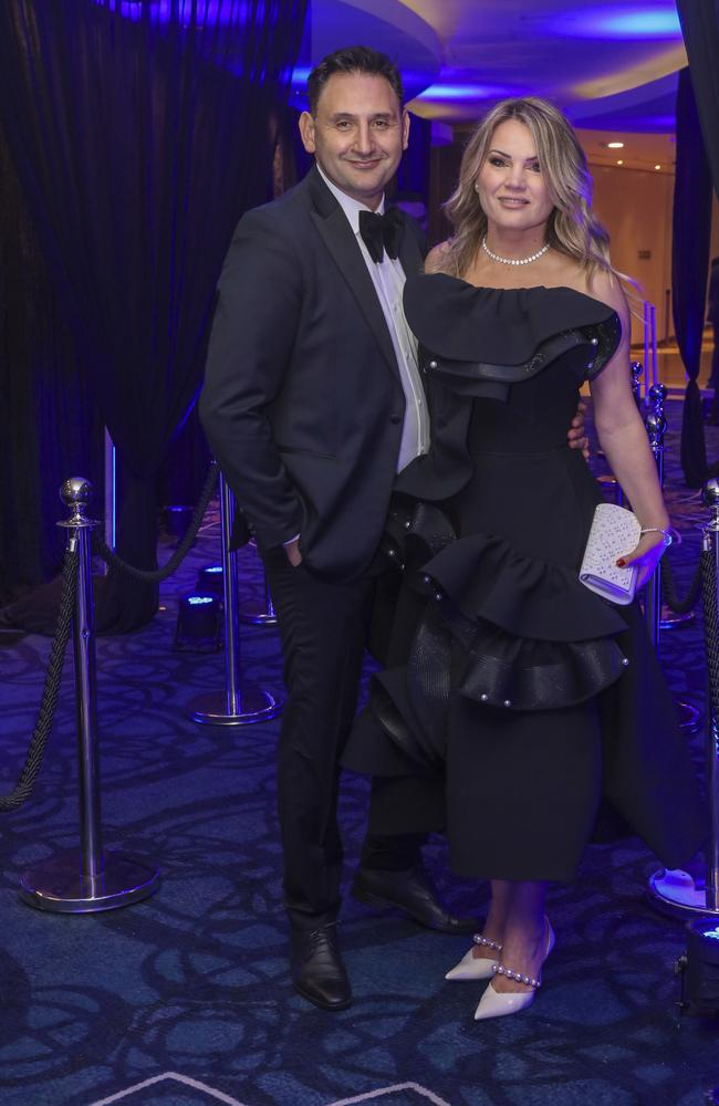 Goran & Danijela Miric arriving at the Kollosche People's Ball at The Star. Picture: Glenn Campbell