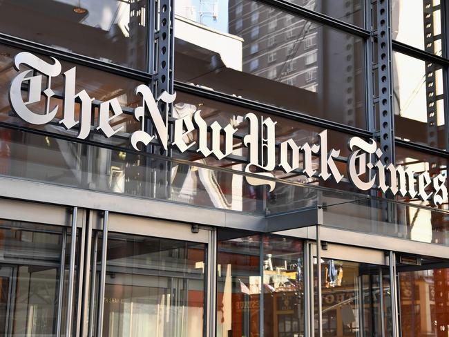 (FILES) In this file photo The New York Times building is seen on September 6, 2018 in New York. - After online fury and intense criticism from many New York Times staffers, the paper's editorial page head has resigned in controversy after publishing an op-ed by a US senator who urged military force against protestors nationwide. James Bennet -- the editorial page editor since May 2016 -- faced intense backlash after initially defending the column headlined "Send in The Military" by Republican US Senator Tom Cotton. The hardline op-ed -- which Bennet initially defended as an example of the newspaper's commitment to ideological diversity -- was met with both internal and external outrage. (Photo by ANGELA WEISS / AFP)