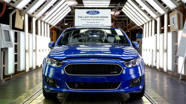 The Ford Falcon reaches the end of the line. Picture: Supplied