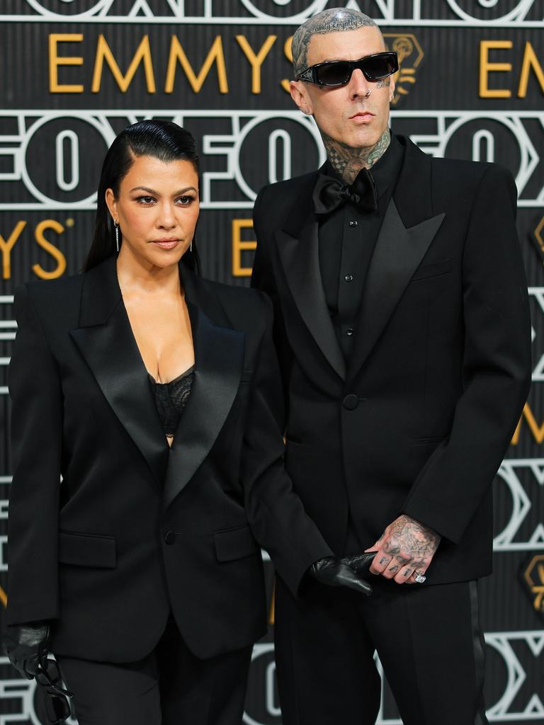 Kourtney Kardashian and Travis Barker. Picture: Neilson Barnard/Getty Images