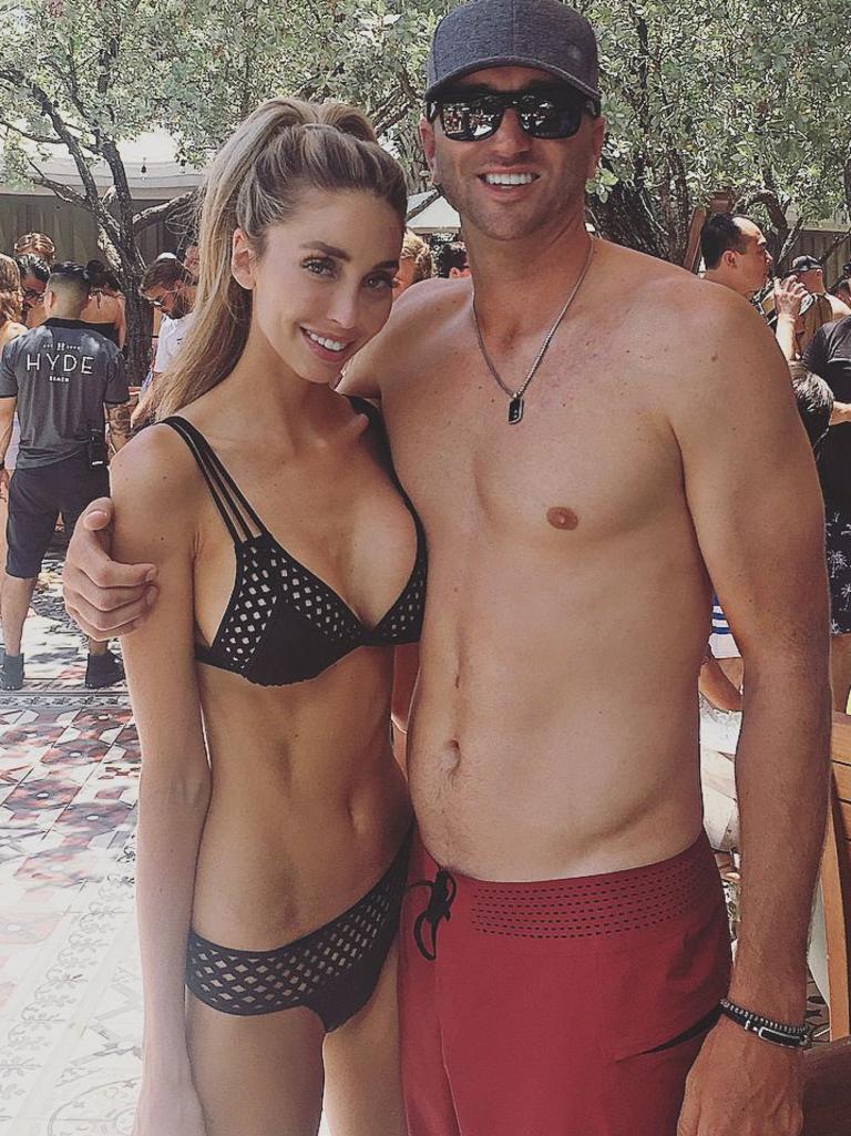 Dustin Johnson's brother, Austin, and his wife Samantha.