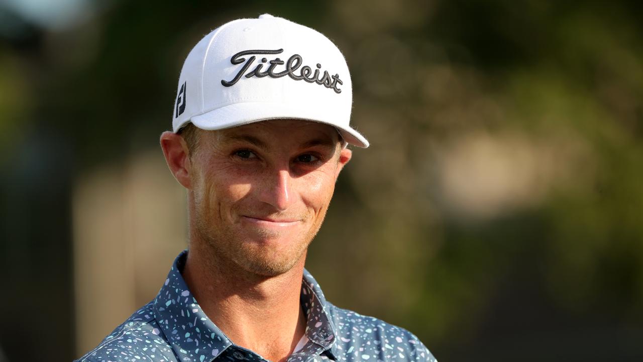 MEMPHIS, TENNESSEE - AUGUST 14: Will Zalatoris of the United States poses with the trophy after putting in to win on the third playoff hole on the 11th green during the final round of the FedEx St. Jude Championship at TPC Southwind on August 14, 2022 in Memphis, Tennessee. (Photo by Stacy Revere/Getty Images)