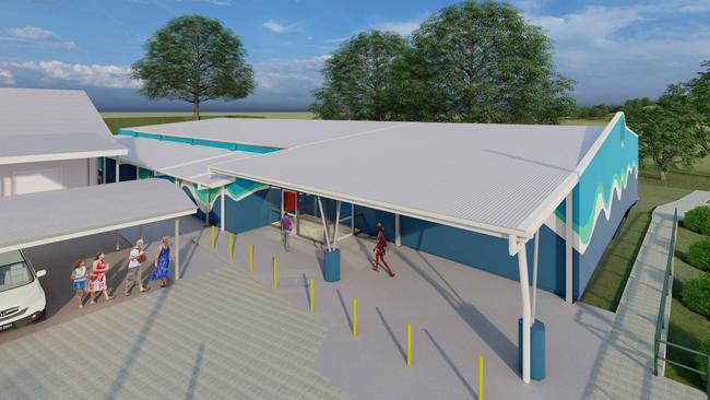 Renderings of the under-construction CEQ Bamaga store.