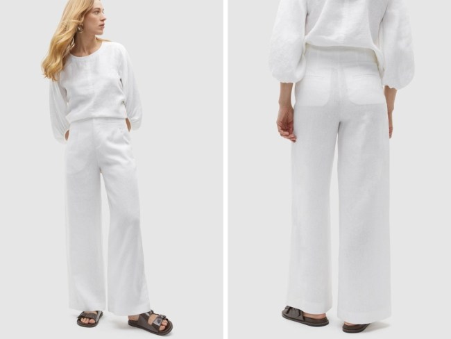 Seed Heritage Core Linen Pants. Picture: THE ICONIC.