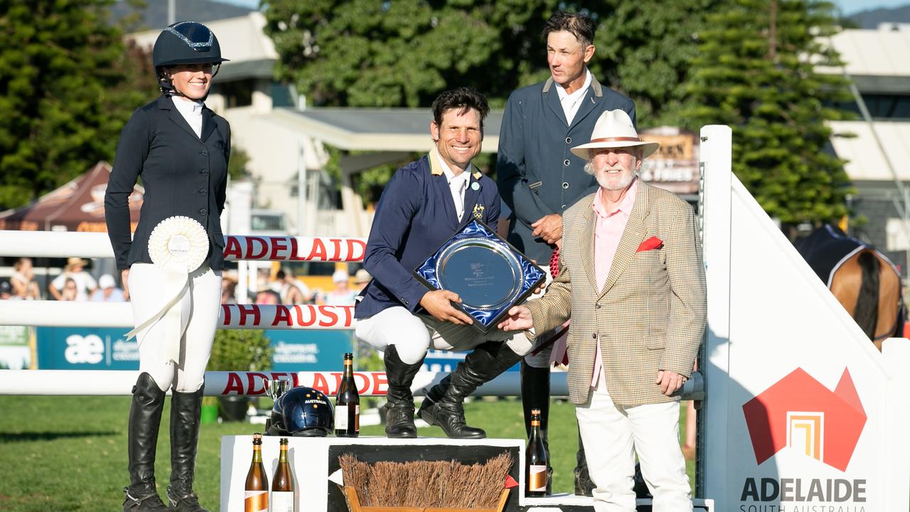 Shane Rose (centre) took out his third win at Adelaide. Picture: Supplied/Michelle Terlato