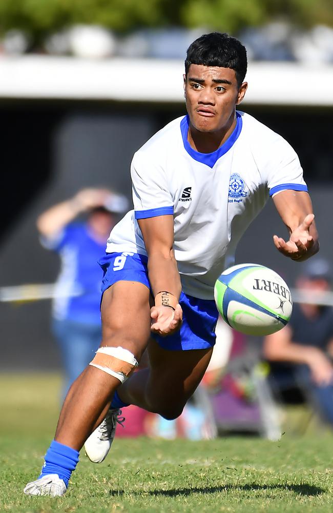 AIC First XV rugby between St Laurence's College and St Edmund's College Saturday May 27, 2023. Picture, John Gass