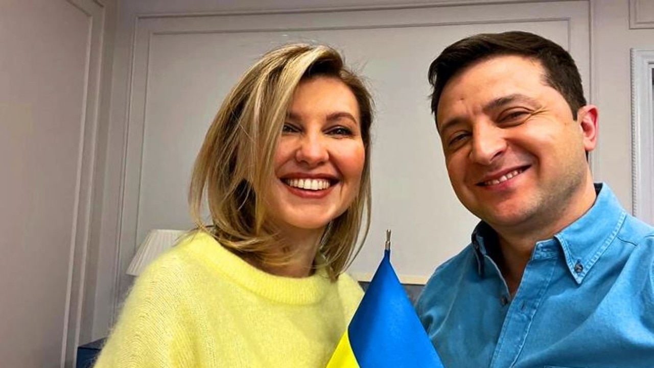 Olena and Volodymyr Zelensky. Picture: Instagram