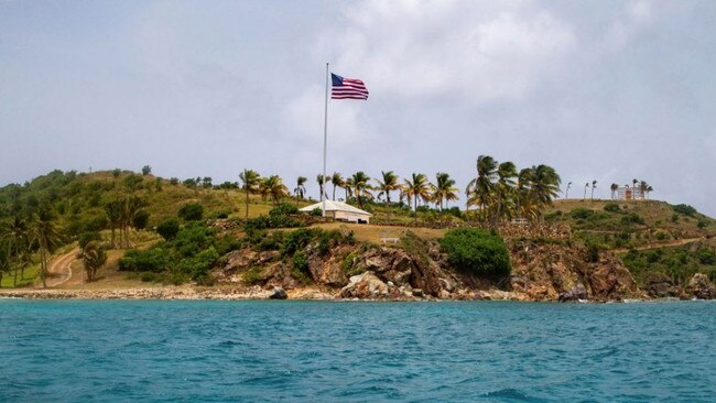 Little St. James Island, in the US Virgin Islands, a property owned by Epstein. Picture: AP