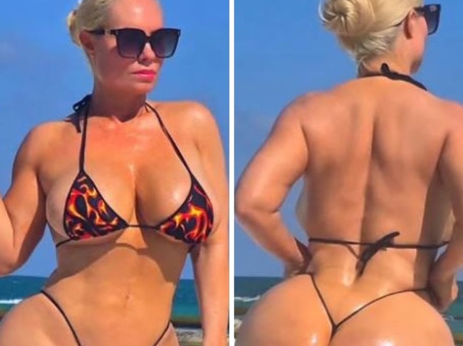 Coco Austin rocks daring bikini.