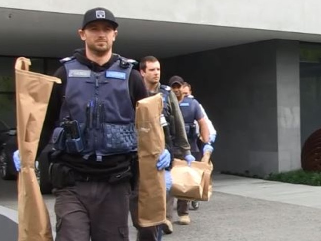 Police seized drugs and firearms in raids across Melbourne.