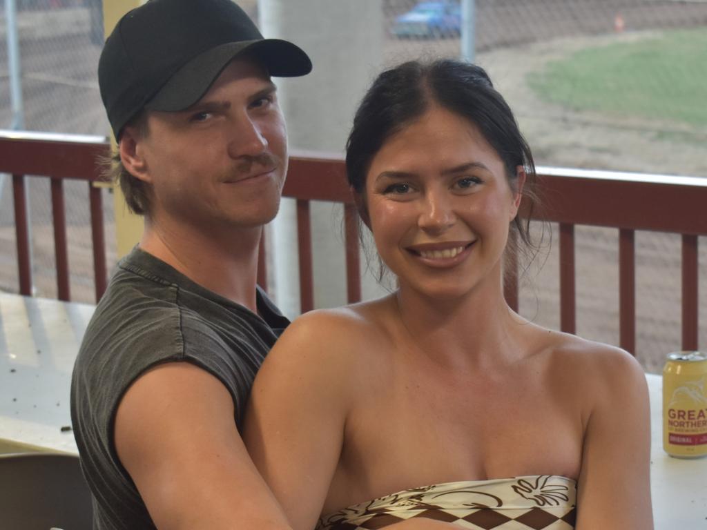 <p>Paul Krenske and Karina Smith at the McCosker Rocky Speedway's Modified Sedans Cattle Cup at the Rockhampton Showgrounds on February 24, 2024.</p>