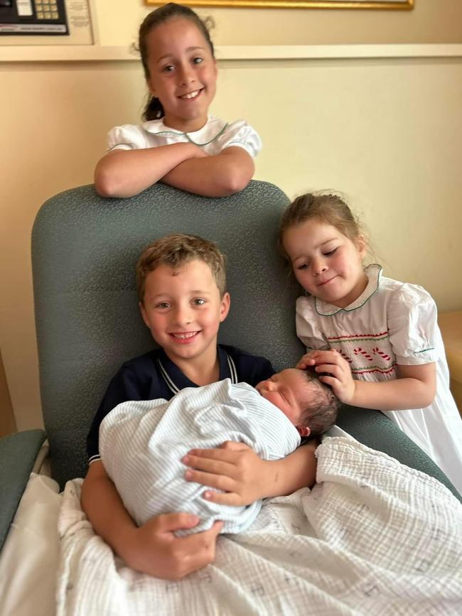 George will his new siblings. Instagram