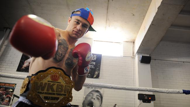 Wes Capper at M1FC in Osborne Park, wearing his signature hat.