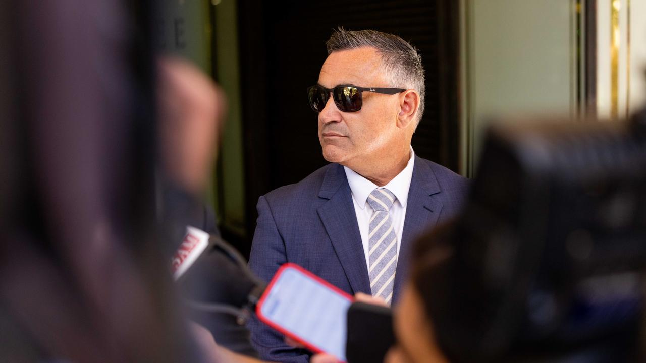 Former NSW Deputy Premier John Barilaro on Friday applied for the charges to be dealt with on mental health grounds. Picture: NCA NewsWire/James Gourley. : Picture: NCA NewsWire/ Ben Symons