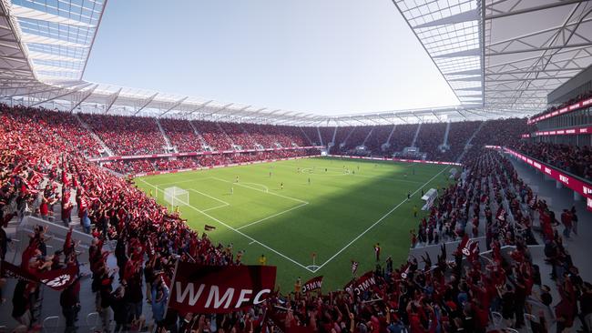 The proposed new Western Melbourne stadium will be privately funded.