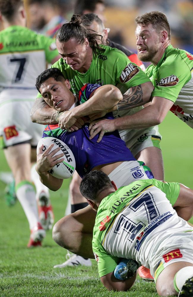 Canberra’s defence has been brilliant in 2019. Picture: David Rowland