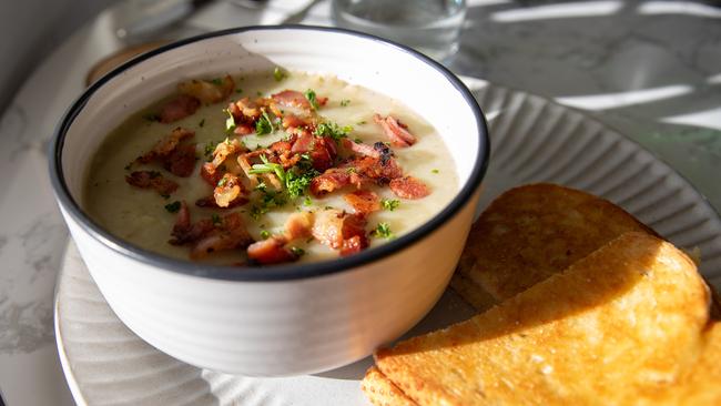 Leek and Potato Soup at Marina Cafe in Derwent Park. Picture: Linda Higginson