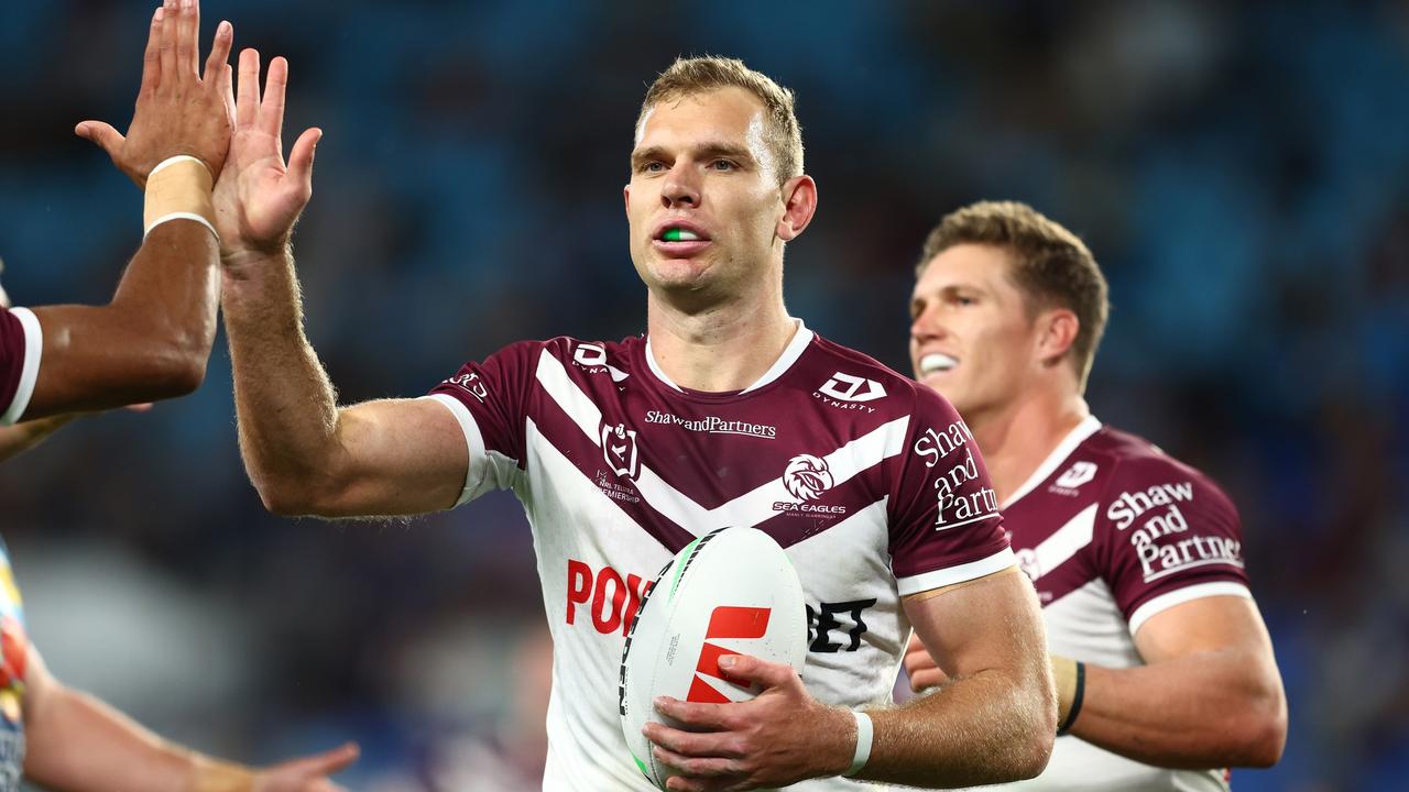 Tom Trbojevic scored early as the Sea Eagles took control. (Photo by Chris Hyde/Getty Images)