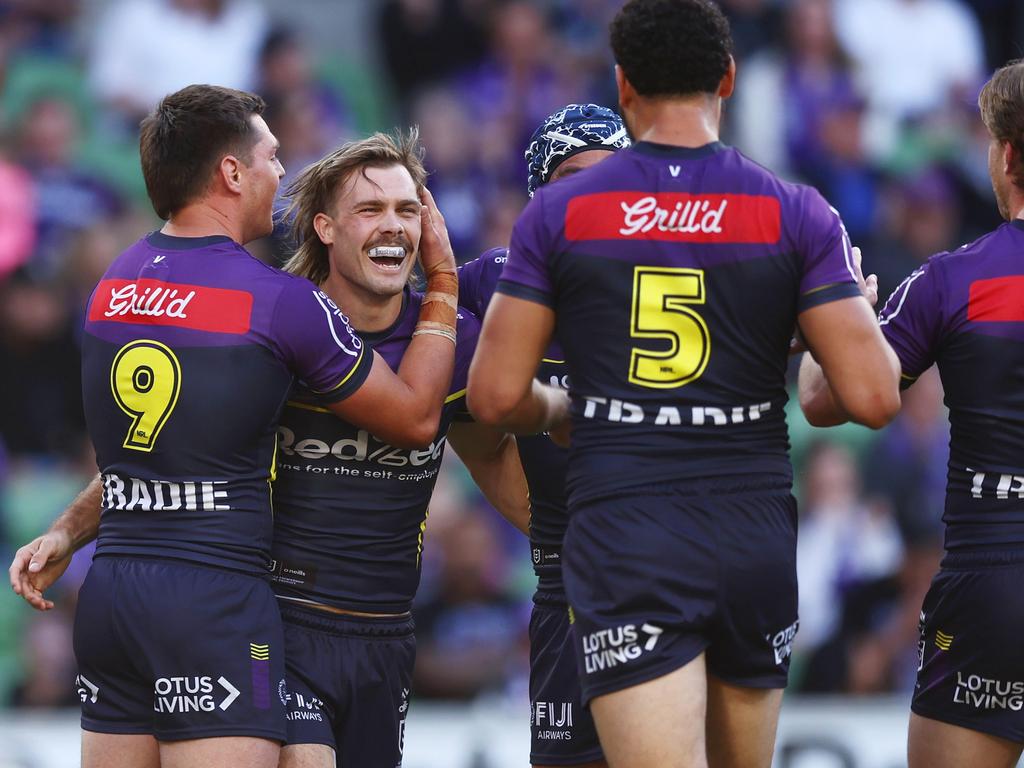 Ryan Papenhuyzen had a day out against the Tigers. Picture: Mike Owen/Getty Images