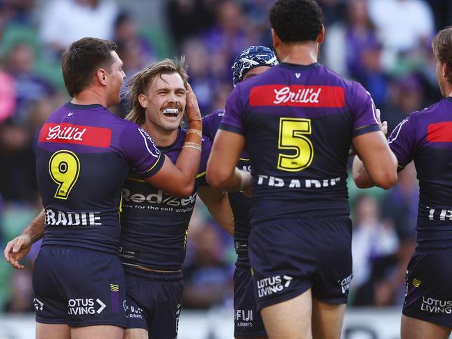 Ryan Papenhuyzen had a day out against the Tigers. Picture: Mike Owen/Getty Images