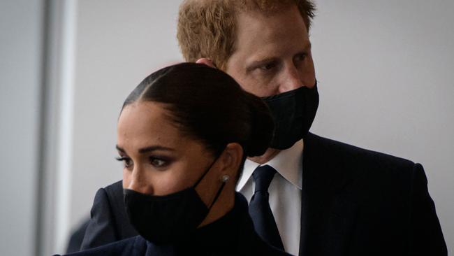 The Duke and Duchess of Sussex visit the One World Trade Centre observation deck. Picture: Ed Jones/AFP