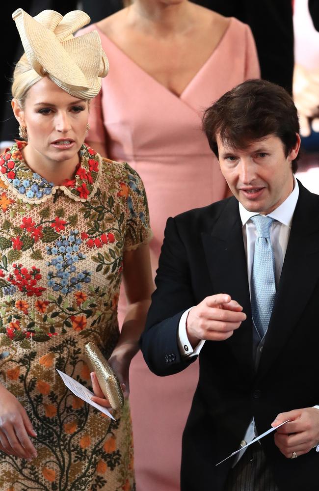 Blunt attended the wedding with his wife Sofia Wellesley. Picture: AFP/Pool/Danny Lawson