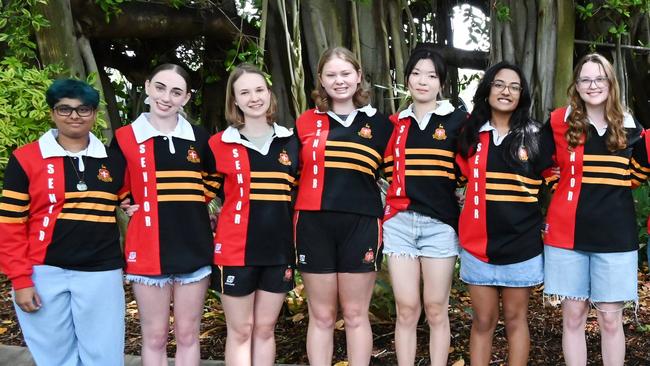 From left: Alayna Lekha, Sophie Scown, Caitlin Girdler, Isabella Yore, Eleanor Chen, Medha Koduri, Isabelle O’Rourke.