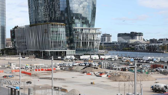 Sydney Barangaroo metro station under construction. Picture: Rohan Kelly