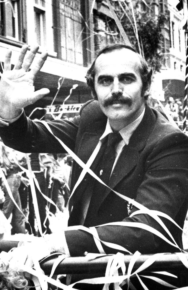 Carlton's Alex Jesaulenko in the 1979 parade. Picture: HWT Library.