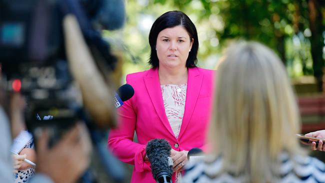 Attorney-General Natasha Fyles will face questioning at Budget Estimates hearings in Parliament House today. Picture: Michael Franchi