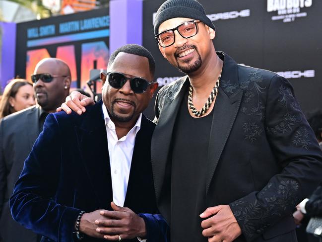 Martin Lawrence and Will Smith at the LA premiere of Bad Boys: Ride or Die. Picture: Frederic J. Brown / AFP