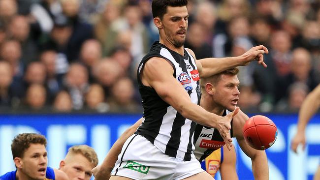 Collingwood’s Scott Pendlebury has won six All-Australian jumpers. Picture: Mark Stewart.